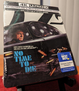 NO TIME TO DIE - (4K UltraHD + Blu-ray + Digital) Limited Edition SteelBook
