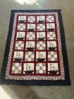 handmade 45.5 X 61 in multicolored sailboat pattern patchwork quilt