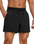 CRZ YOGA Feathery-Fit Men's Workout Shorts 5 Inches Linerless Sports Gym Shorts