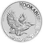 2024 $1 Australia Kookaburra 1oz Fine Silver BU King Charles Perth Mint Capsule