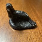 Vintage Jolin Canada Yupik  Inuit First Nations Seal Soapstone Carving 3.5”