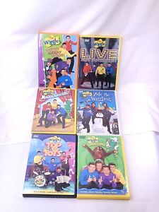 Lot of 6 dvd The Wiggles - Whoo Hoo Wiggly Gremlins, yummy yummy, top of the tot