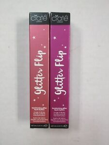 Ciate London Glitter Flip Liquid Lipstick Set Of 2 Valentine and Surreal .1 oz