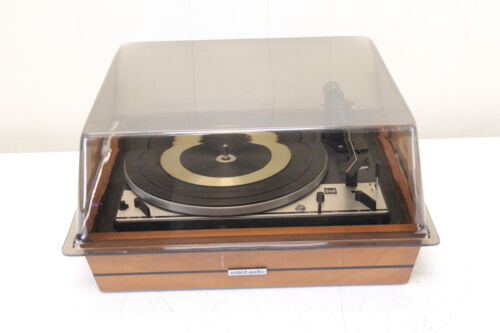 Dual 1215 Turntable by United Audio with NICE PLASTIC DUST COVER