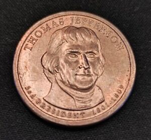 2007 P Thomas Jefferson Presidential Dollar Coin