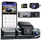 AZDOME 3 Lens Car DVR Dash Cam Video Recorder 4K Front Rear Inside Camera+64G TF