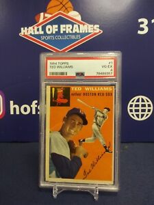 1954 TOPPS TED WILLIAMS #1 PSA 4 VG-EX