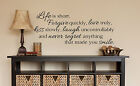 LIFE IS SHORT Wall Art Decal Quote Words Lettering Decor DIY Sticker