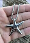 Brand New Loft Starfish Necklace With Tag Silver Tone Jewlery 37” Long New