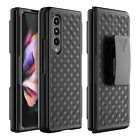 For Samsung Galaxy Z Fold 3/Fold4 5G Belt Clip Holster Case with Kickstand Cover