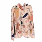 Nuon Abstract Multicolor Artsy Relaxed Fit Women’s Pullover Hoodie XL