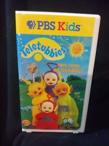 Teletubbies -Here Come The Teletubbies VHS 1999 Clam Shell TESTED VG+ reflective