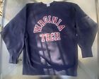 Vintage 90s Virginia Tech Champion Reverse Weave Sweatshirt XL Navy Blue College