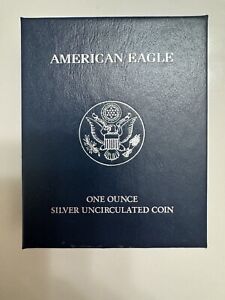 2008-W American Eagle 1 Dollar US SILVER unc Coin in Box with COA