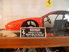 Ferrari Testarossa Metal Display Plaque For Model 1/8 1/12 1/16 1/18 1/24 Pocher