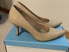 Comfort Plus by Predictions Women's Janine Nude Patent Pointy Pump Heel Shoes 7