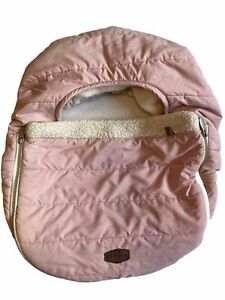 New ListingJJ Cole Baby Girl Car Seat Cover Blush Pink Cozy Fleece J00885 Infant Carriers