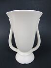 Vintage Art Deco White Art Pottery Vase 7