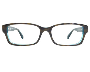 Coach Eyeglasses Frames HC 6040 5116 Dark Tortoise/Teal Blue Full Rim 52-16-135