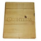 QUINTESSA Wooden Wine Bottle Crate 3 bottle holder Napa Valley - Empty Box