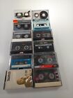 Lot of 10 Previously Used Audio Cassette Tapes Sold as Blank FREE SHIPPING (B)