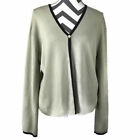 Jones New York Womens XL One Button Cardigan Sweater 100% Merino Wool