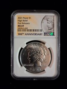 2021 American Peace Dollar High Relief NGC MS69 First Releases
