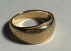 14k Yellow Gold 7.2g Brushed/Flared Dome Wedding Ring -Size 7 (4.4-9.7 mm wide)