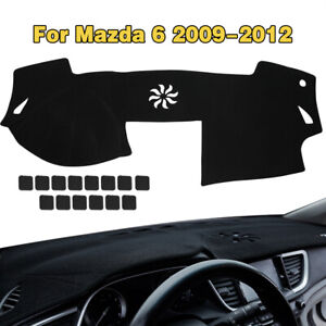 Black Car Dashboard Cover Dashmat Dash Mat Pad Sunshade For Mazda 6 2009-2012 (For: 2009 Mazda 6 GS Sedan 4-Door 2.5L)
