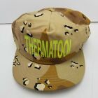 Thermatool Hat Cap Camouflage Adult Used Snapback Vintage Usa Ca4