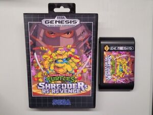 New ListingTMNT Shredder's Re-Revenge  for Sega Genesis + case & artwork - SOR 2 mod