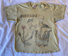 RARE VINTAGE 1993 Insecticide NIRVANA Large L ANVIL T-Shirt KURT COBAIN 90s ORIG