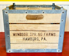 Windsor Spring Farms Wooden Beverage Crate - RARE CRATE Unused Condition