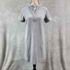 Soft Surroundings Sweater Hooded Dress Womens PS Gray Short Sleeve Heavy Warm