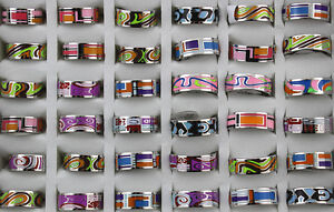 Wholesale Lots 25pcs Stainless Steel Mixed design Top Quality Classic Rings