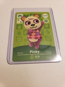 !SUPER SALE! Pinky # 319 Animal Crossing Amiibo Card AUTHENTIC Series 4 NEW!