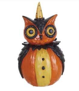 Johanna Parker Halloween Pumpkin People Shelf Sitter Figurine Owl - 1 Piece Only