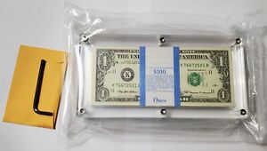 1999 $1 DOLLAR BEP PACK OF 100 DALLAS TX, CONSECUTIVE UNCIRCULATED GEMS W/HOLDER