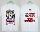Sandman Blood Sweat Beers Shirt, Ecw Mens T-Shirt Double Sided Cotton For Fans