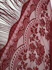 VTG Express Womens Shawl Burgundy wine Red Lace 72