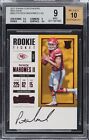 PAT MAHOMES 2017 CONTENDERS ROOKIE TICKET AUTO RED ZONE PRIZM #303 BGS 9 MINT