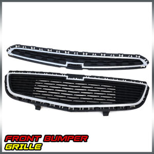 Fit For Chevrolet Cruze 2015 Honeycomb Front Bumper Middle Upper & Lower Grille  (For: 2015 Cruze)