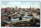 c1910 Buildings Bridge General View of Moscow Russia Unposted Postcard