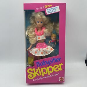 Mattel Barbie Babysitter Skipper Doll 1990 Teen Sister Of Barbie Sealed Box 90s
