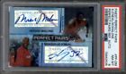 2005 Finest Perfect Pairs Dual Auto Shaquille O'Neal Moses Malone /20 PSA 8