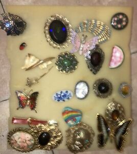 Vintage To Modern Brooch Pin Lot Of 20