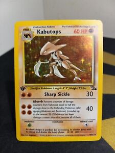 Kabutops 9/62 1st Edition Holo Rare Fossil Pokemon TCG Card