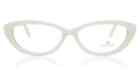 Swarovski Active SW5003 021 White Cat Eye Plastic Eyeglasses Frame 52-16-140