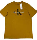 New! Men's Calvin Klein Short Sleeve Classic Fit T-Shirt Yellow Choose Your Size