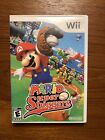 Mario Super Sluggers (Nintendo Wii, 2008) Complete With Manual + TESTED